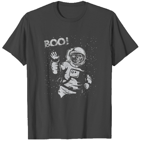BOO !! Astronaut Skeleton Science T Shirts