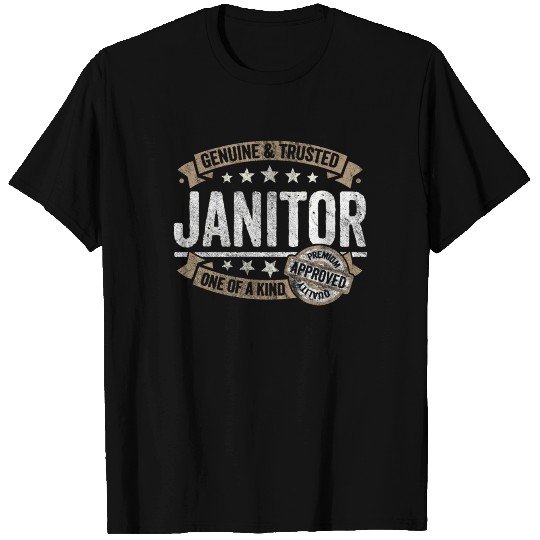 Janitor Gift Trusted Profession Job T Shirts