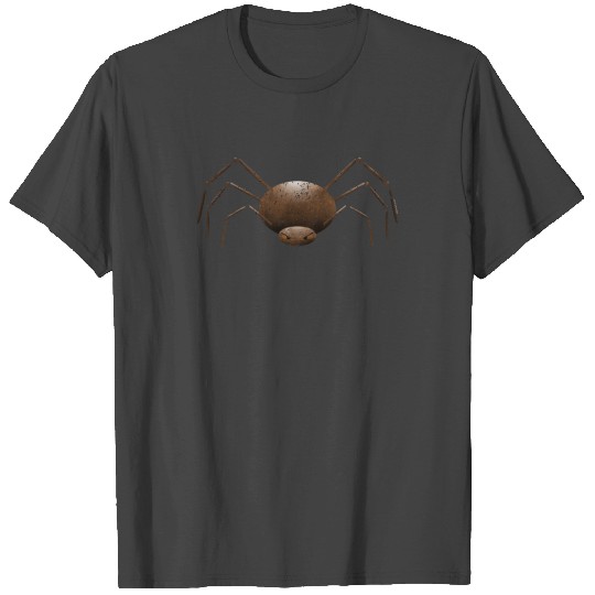 Unique Happy Halloween Party T Shirts Brown Spider T Shirts