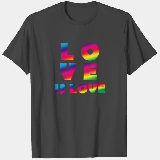 Love Is Love LGBT Hands gay couple romance loved T Shirts