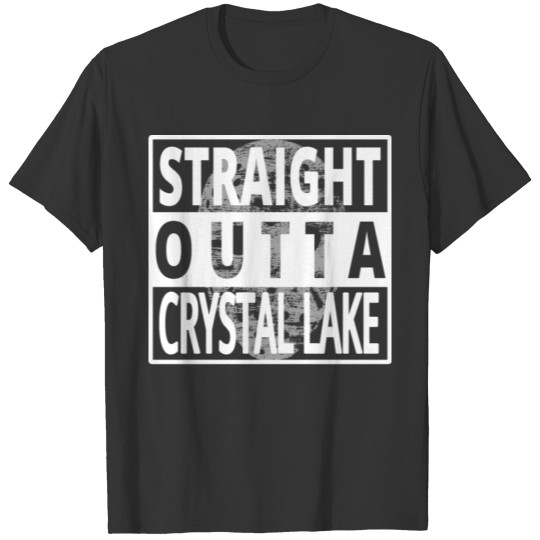 straight outta crystal lake scary halloween T-shirt