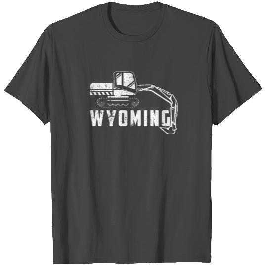 Mini Backhoe Loader Wyoming Backhoe T Shirts