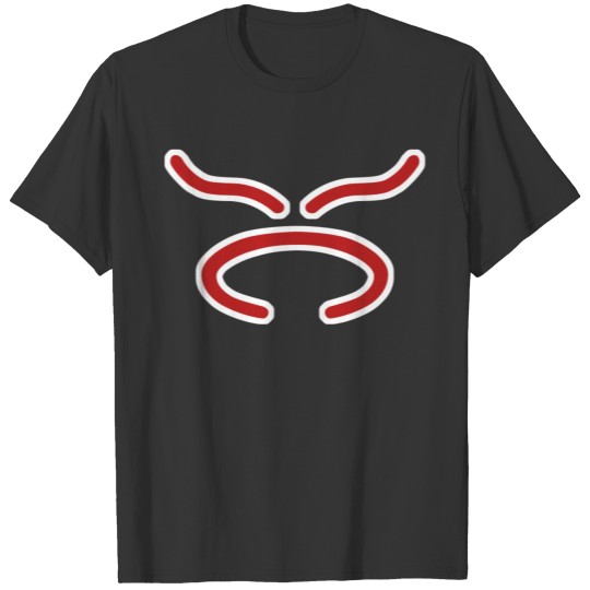 Cringe Face Logo - Red T Shirts