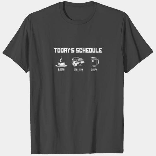 Offroad Vehicles - Today's schedule with jeep t- T Shirts