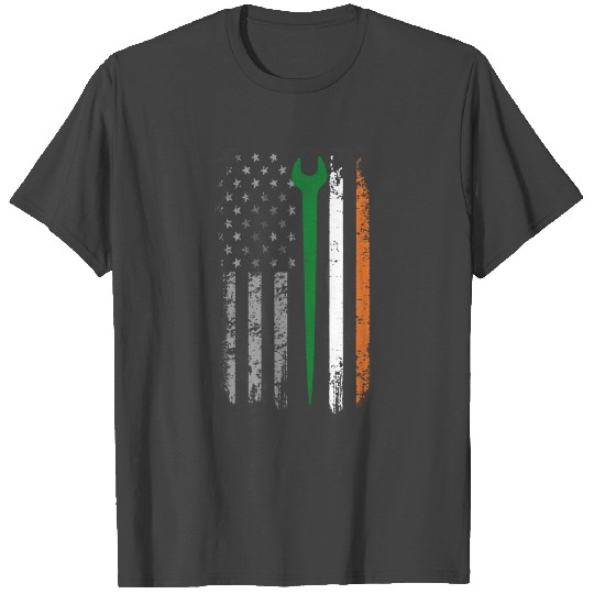 Irish iron worker - Irish flag T - T Shirts