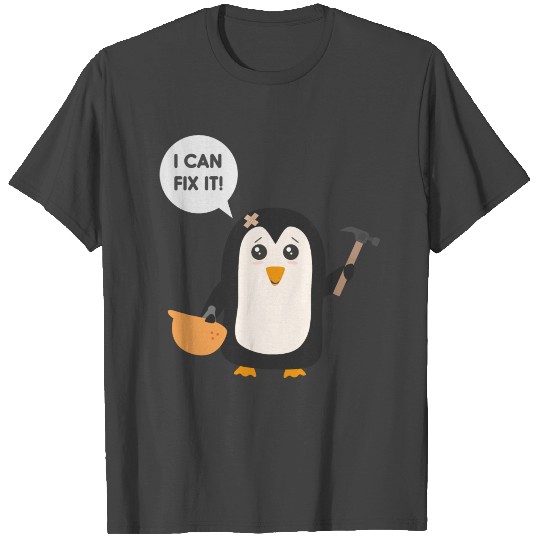 Construction worker Penguin T Shirts