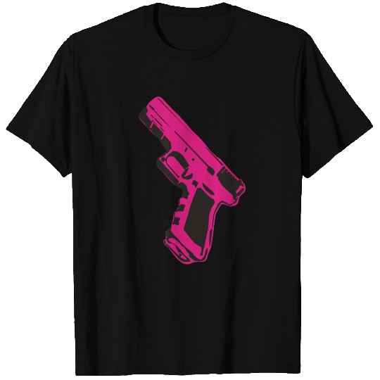 Pink gun T Shirts