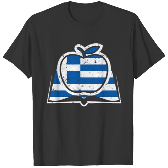 Teacher Super Teacher Greece Flag Greek T Shirts