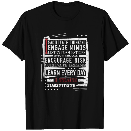 Substitute Teacher Teacher Appreciation T Shirts