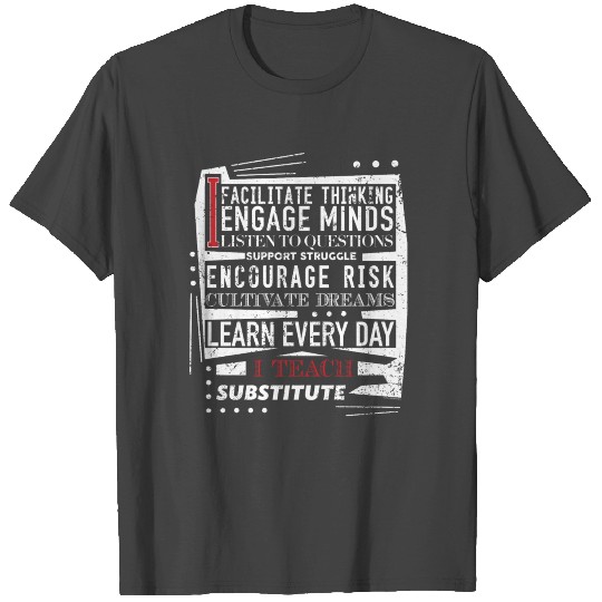 Substitute Teacher Teacher Appreciation T Shirts