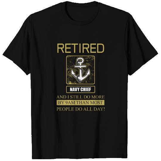 Navy Chief Retidred T Shirts