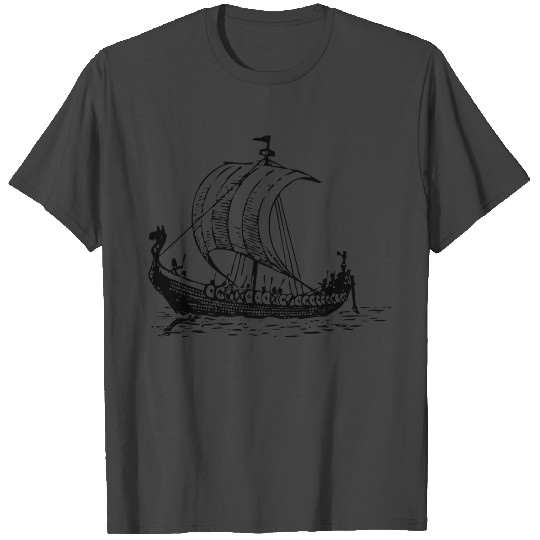 ship boat canoe sailboat submarine yacht anchor233 T Shirts