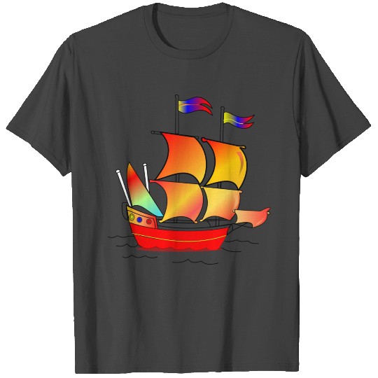 ship boat canoe sailboat submarine yacht anchor276 T Shirts