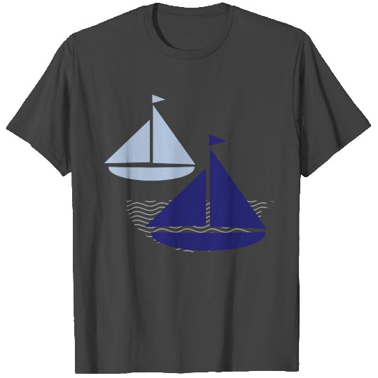 ship boat canoe sailboat submarine yacht anchor423 T Shirts