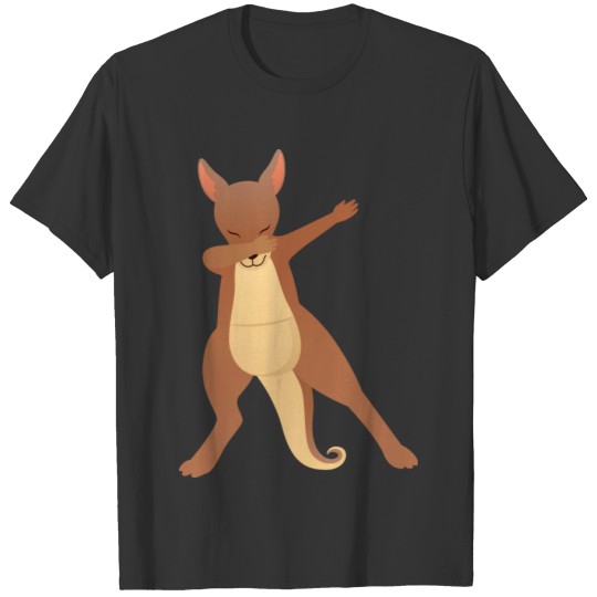 Funny Dabbing Kangaroo Gift Design T-shirt