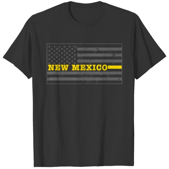 New Mexico Tow Truck Driver T Shirts Thin Yellow Line T Shirts