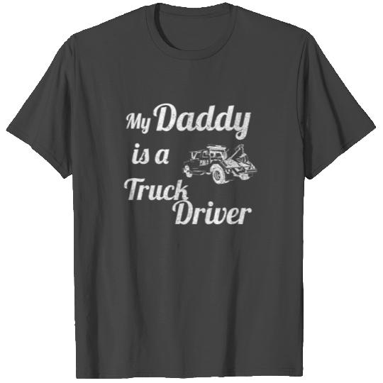 My Dad Is A Tow Truck Trucker T Shirts For Kids