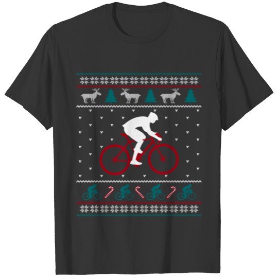 Funny Bicycle Christmas Shirt T-shirt