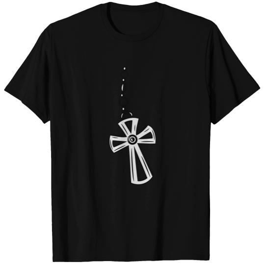 Cross, Crucifix with gemstone. T Shirts