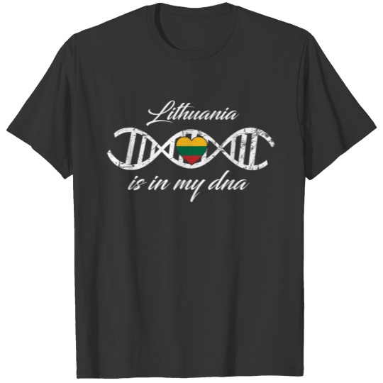 love my dna dns land country Lithuania T-shirt