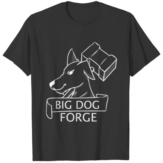 Big Dog Forge Logo [White] T Shirts