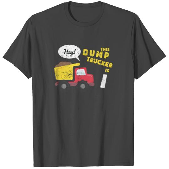 1st Birthday T Shirts Toddler Kids Dump Truck T Shirts (1)