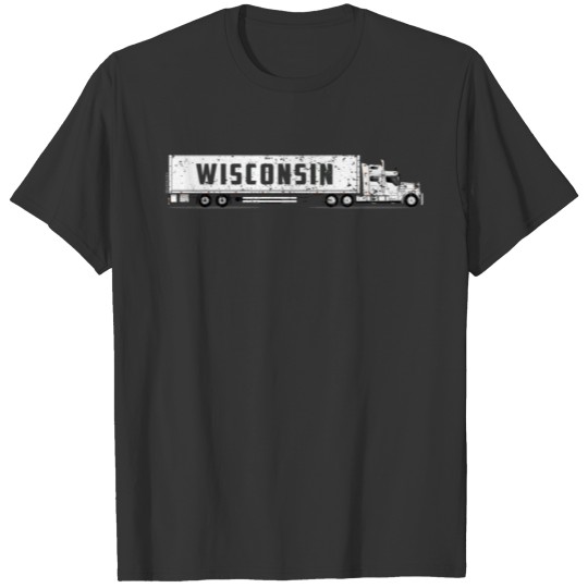 Big Rig Truck CDL License Wisconsin CDL Training Shirt Gift T-shirt