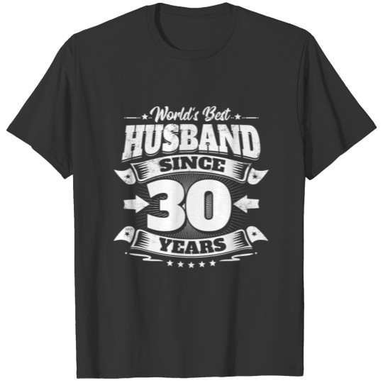 Wedding Day 30th Anniversary Gift Husband Hubby T Shirts