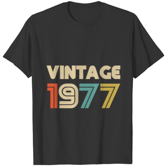 Vintage 1977 40th Birthday Gift T Shirts for Men