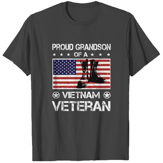 Proud Grandson Of A Vietnam Veteran T Shirts