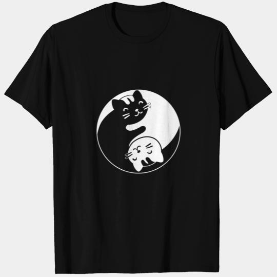 Cat Ying Yang Lover Pet Animal T Shirts