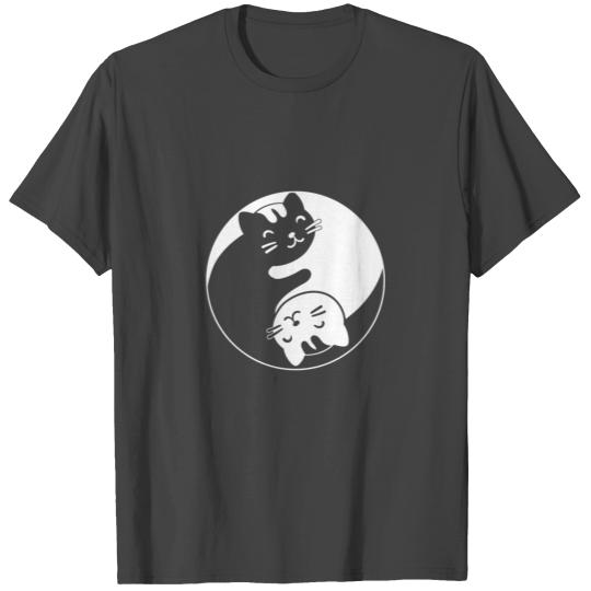 Cat Ying Yang Lover Pet Animal T Shirts
