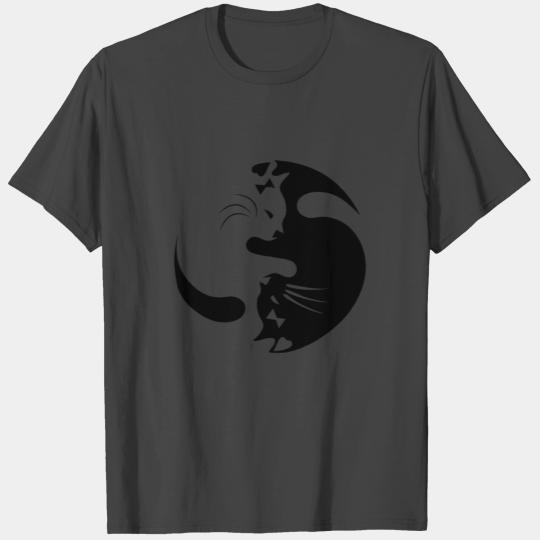 YING YANG CAT T Shirts