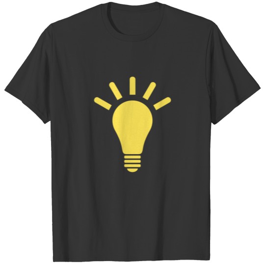 top file light bulb yellow icon svg free T Shirts