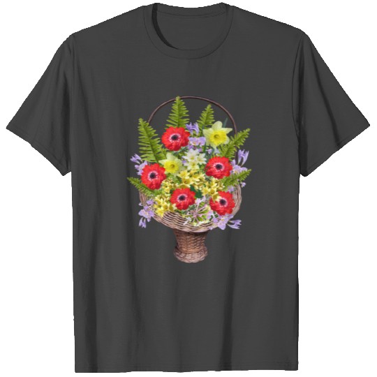 flowers lilies tulips orchids sunflower dahlia ger T Shirts