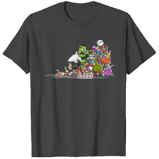 zombie monster robot dragon halloween6 T Shirts