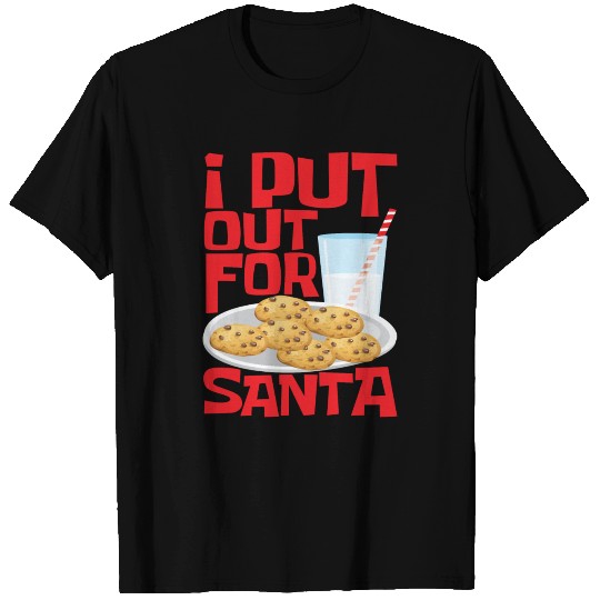 I Put Out For Santa Funny Christmas T Shirts