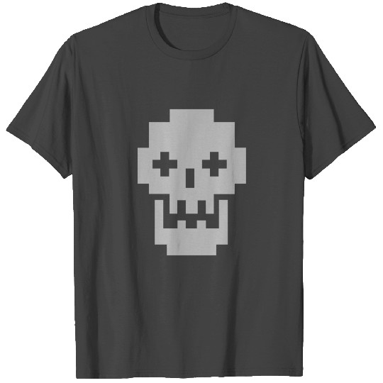 8 bit skull T Shirts