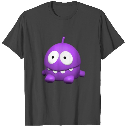 Monster, sitting, cute, cartoon, purple T Shirts