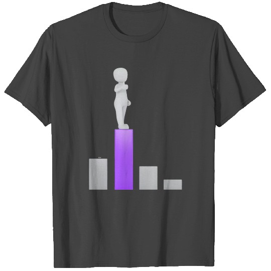 Middle graph, cartoon, purple T Shirts