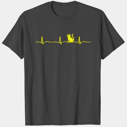 GIFT - ECG KITTY CAT YELLOW T Shirts