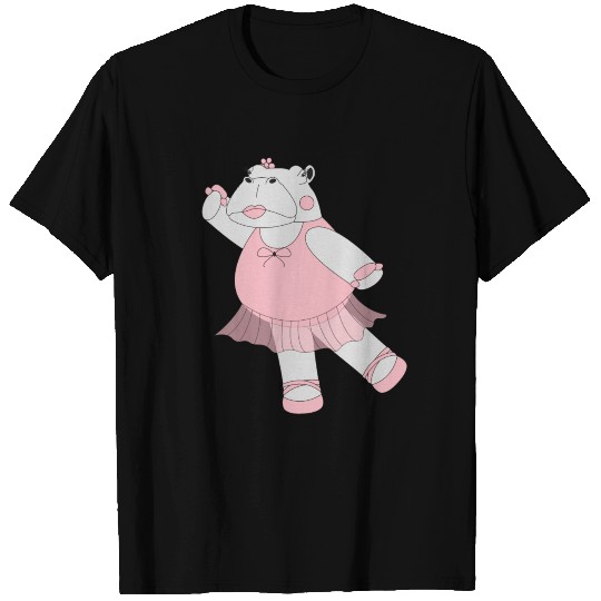 Ballerina Hippo T Shirts