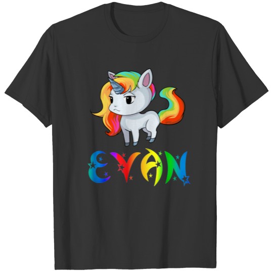 Evan Unicorn T Shirts