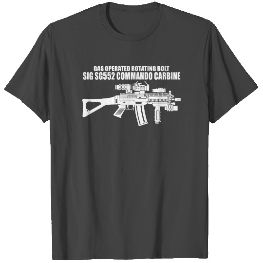 Gun SG552 Commando Carbine SWAT T Shirts