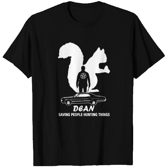 Dean supernatural Saving people and hunting thin T Shirts
