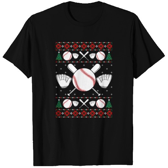 Baseball Ugly Christmas Sweater T Shirts