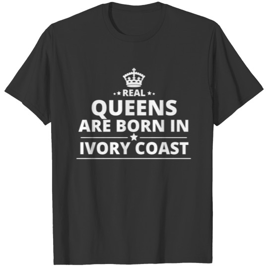 LOVE GESCHENK queens born in IVORY COAST T Shirts