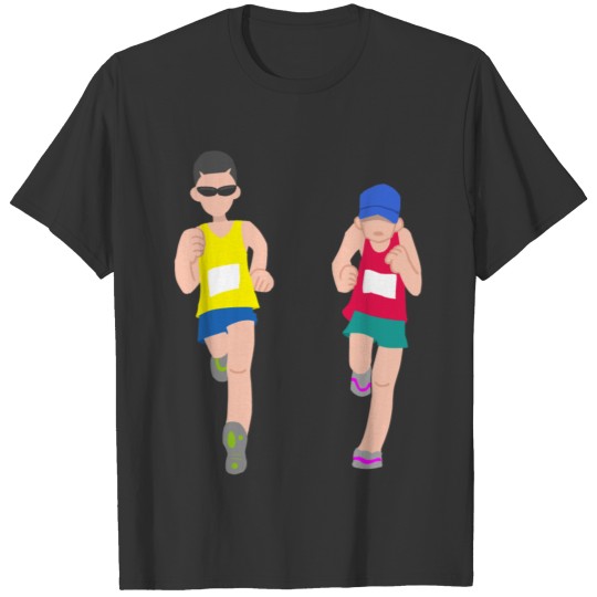 runner running laufen jogger jogging sprinter91 T-shirt