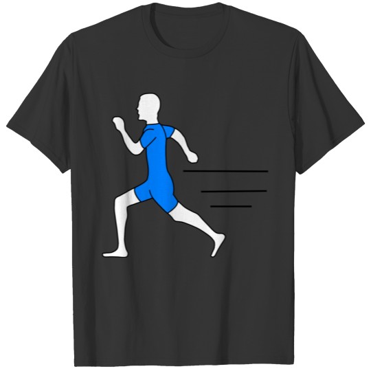 runner running laufen jogger jogging sprinter107 T-shirt