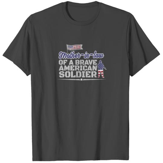 Proud Mother-In-Law Of A Soldier Support Troops T Shirts